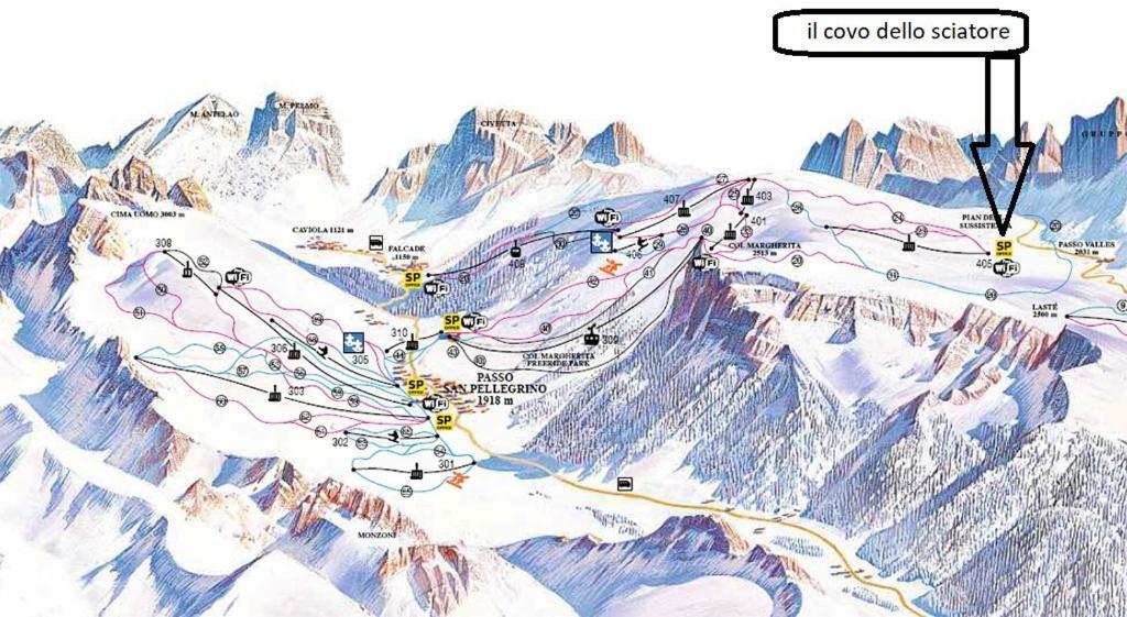 Il Covo Dello Sciatore Falcade Exteriér fotografie